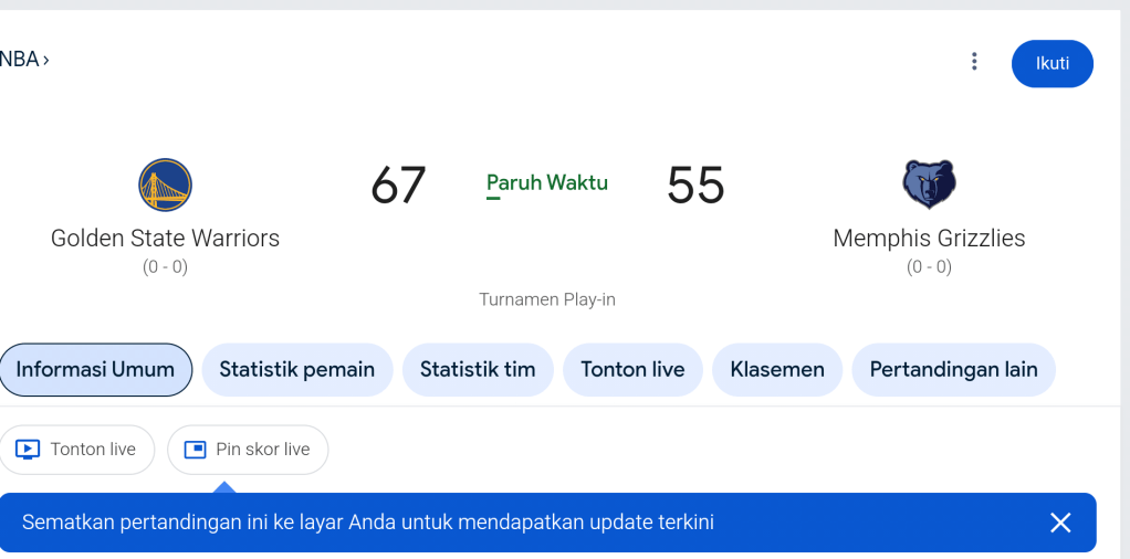 Preview Play-In: Memphis Grizzlies vs Golden State Warriors (16 April 2025)