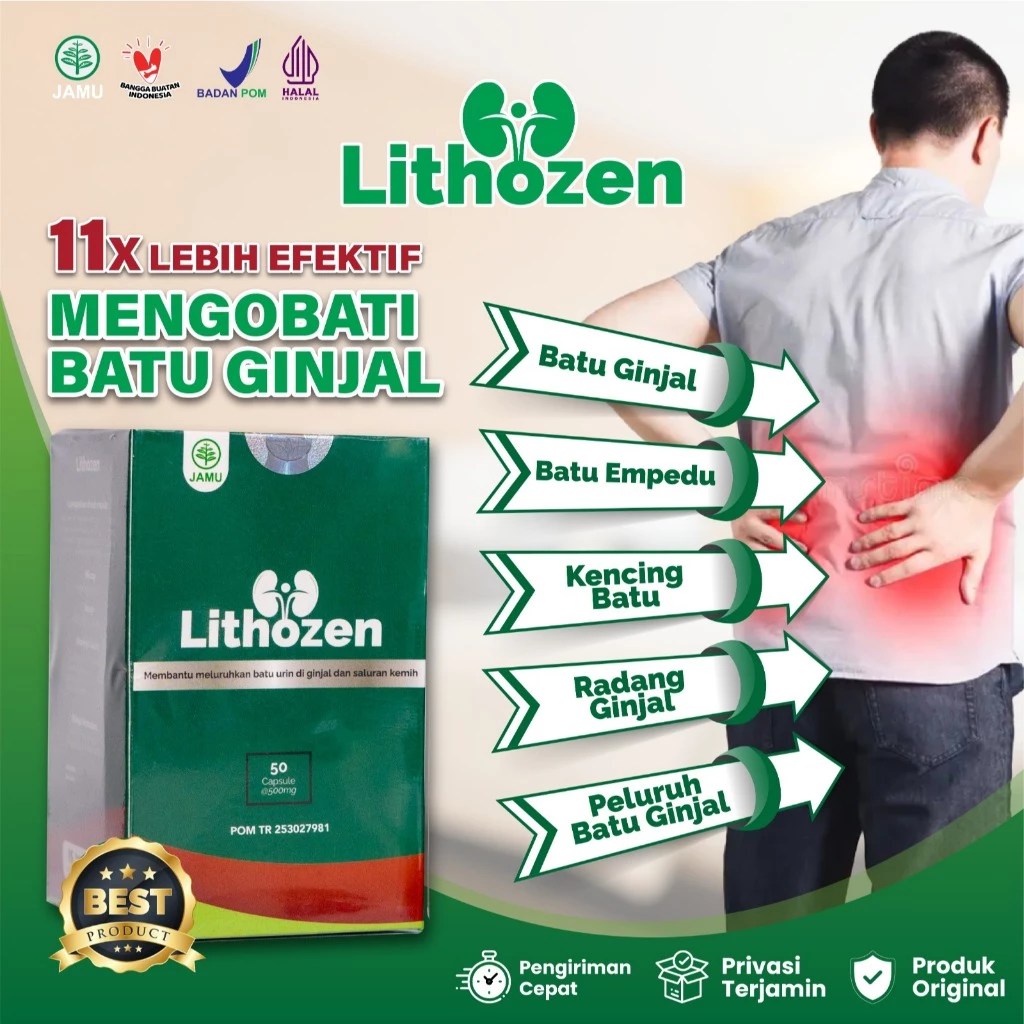 Lithozen: Obat Herbal Batu Ginjal yang Terdaftar Resmi&nbsp;BPOM